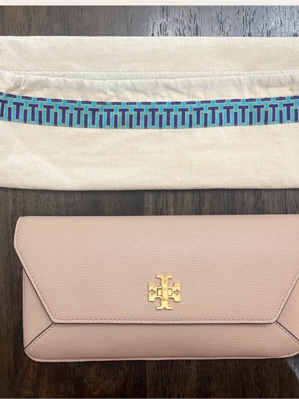 Tory Burch Pink Leather Clutch